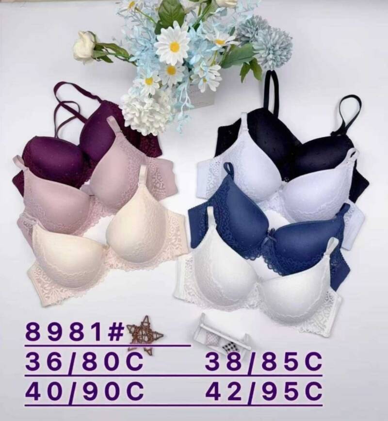 Biustonosze damskie Roz C, 1 kolor Paczka 6 szt